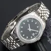 Orologio da uomo con diamanti Orologi da donna Movimento meccanico automatico Orologi da polso completamente in acciaio inossidabile Orologio da nuoto super luminoso Vetro zaffiro montre de luxe 36-41mm