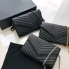 Designer handväskor sac de luxe kvinnor väska WOC kuvert bolsos clutch läder kaviar väskor plånbok på kedja handväska sacoche dam axelväska korthållare dicky0750