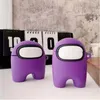 Para AirPods Case 3D Dibujos animados lindo entre nosotros Funda de silicona para Apple AirPods 2 Funda protectora para vásculos de aire