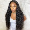 Brazilian Human Hair Water Wave Wig 150% Density U Part Wigs For Women Natural Color