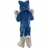 Wilk Dog Husky Fursuit Maskotki Kostiumy Halloween Fantazyjny Party Dress Character Carnival Xmas Easter Reklama Birthday Party Costume Strój