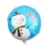 Globos de papel de aluminio con tema navideño de 18 ", 12 estilos XMS, globo de helio Mylar, fiesta para niños, muñeco de nieve, ciervo, estilo Papá Noel