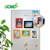 磁性フォトフレーム冷蔵庫磁石冷蔵庫装飾フレキシブル多色スクエアフレーム画像フレーム5ピース/ロット201211