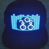 Boll Caps unisex Light Up Sound Activated Baseball Cap DJ LED -blinkande hatt med avtagbar SN för Party Cosplay Masquerade 19B2962485