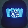 Ball Caps Unisex Light Up Sound Baseball Cap Activated DJ Cappello lampeggiante con SN staccabile per il cosplay di festa Masquerade 19B3354237