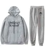 The Umbrella Academy Two Piece Set dam män Luvtröjor+Långbyxor Pullover unisex Harajuku kostym träningsoverall Oversized sweatshirt G1222