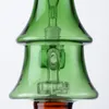 Julstil Glas Bongs Xmas Tree Hookahs Mini Små Rigg Duschhuvud Vattenrör 5mm Tjock Glas Bong Med Skål