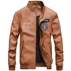 Kurtki męskie Najwyższej jakości Bomber Luxury College Motocykl Haft Baseball Jacket Faux Leather Coat Pilot 4XL może dostosować logo 5xl