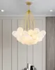 Lampadario nordico in vetro con sfera a bolle, designer di illuminazione, lampade a sospensione semplici e creative, camera da letto, sala da pranzo, soggiorno, lampade a sospensione per hotel