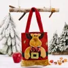 Décoration de Noël sac lin peluche bord sac à main de Noël Père Noël cadeau sac Candy Bag 4 styles T3I51324