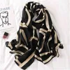 2021Fashion Marca Designer Inverno Hijab Cachecol de Algodão Feminino Mulheres Grandes Mulheres Poncho Shawl Bandana Foulard Scarves Pashmina Femme