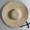 WeMe New Big Brim Trigo Paja Sombreros para el sol para mujeres 12 cm 15 cm 18 cm Cinta de ala Bowknot Layies Beach Cap Y200102