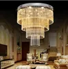 Modern minimalist led crystal chandelier living room bedroom ceiling lamp luxury double crystal lamp factory wholesale lamps