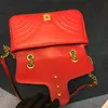 Moda aşk kalp v dalga desen el çantası omuz çanta zinciri çanta crossbody cüzdan bayan deri klasik stil çanta ile256y