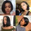 Wigs Brazilian Wig Straight Short Bob Lace Front Wigs 13x4 synthetic Wigs heat resistant hair Preplucked With Babyhair NonRemy
