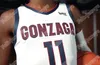 Gonzaga Bulldogs Джоэл Аяйи Кори Кисперт Адмон Гилдер Умар Балло Мартинас Арлаускас Мэтью Лэнг Вулридж Баскетбольные майки колледжа NCAA