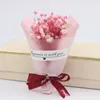 Fleurs décoratives cadeaux de saint valentin Mini artificielle séchée fausse gypsophile créative Bouquet éternel fleur de savon