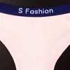 Mulheres Não Trace Sports Sports G-String Algodão Tangas Sexy T-Voltar Calcinhas Femininas Underwear Moda Letra Knickers