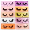 Partihandel Naturliga ögonfransar Mink Fluffy Eye Lashes Fluffy Eyelash Extension Make Up Faux Cils Beauty Tools