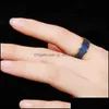 Обручальные кольца Ювелирные Изделия Cwwzircons Chic Micro Pave Green Blue Blue Black Black Cubic Zirconia Камень женские Круглые Любовные Вовлечения R163 220115 Drop D