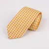 Nackband sitonjwly 6cm koreansk stil stickad slips mode smal kniing för män bröllop klänning gul slips anpassad 1