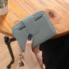 Wallet 2024 Small Women's Short Leather Buckle Pickup Bag Simple Multi Card Zero