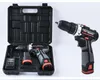 2Speeds Electric Drill Cordless Screwdriver 21V 18V 12V Lithium Battery Cordless Drill Mini Drill Cordless Screwdriver Power Tool WVT0937