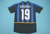 1990 1998 2003 Clássico MILITO Retro Jersey Retror Futebol Baggio Batistuta Recoba Adriano Cambiasso Figo Emre Crespo Camisa de Futebol Kits G-M