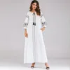 Abbigliamento etnico donne musulmani lunghi maxi vestito sera abaya abito dubai ricamo marocchino kaftano modesto abayas caftan bangladesh turco dre