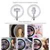 Пография светодиодное селфи кольцо Light 10 -inch Po Studio Camera Light с штативом подставки для Tik Tok VK YouTube Live Video Makeup C100255O