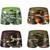 Camouflage bedruckte Boxershorts Männliche Höschen Atmungsaktive Bequeme Briefunterwäsche für Männer Günstige Boxershorts Lot LJ201109