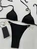 Buchstabenkette Bikinis Badeanzüge Sexy Sonnenbaden Strandbekleidung für Frauen Sommer Pool Spa Bequemer Badeanzug Schwarz Braun Bademode7067560