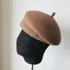 Fibonacci Chapéus de inverno para mulheres Europeias MM Lã Felta Fedora Hat Retro Senhoras Elegantes Bones Moda Painter Cap19271434