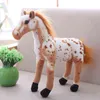 30cm 40cm Simulation Horse Plush Toys Cute Staffed Animal Zebra Doll Soft Realistic Horse Toy Kids Birthday Gift Home Decoration 220209