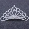 Crystal Bride Crown Tiara Comb Diamond Heart Headband Huvudbonad Bridal Rhinestone Combs Wedding Birthday Party Fashion Modes smycken Will och Sandy