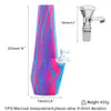 El silicón de la forma del diamante de las cachimbas YHS Bongs los tubos de agua del cuenco de cristal de la junta del agua que fuma de 10 pulgadas