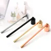 Nytt rostfritt stål Candle Flame Snuffer Wick Trimmer Tool Multi Color Sut Out On Bell Easy to Usy KKA15669751917