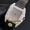 JHF Top Versie Gypsophila Rose Gold Diamonds Dial 505014 Japan Miyota 9015 Automatische 0028 Mens Horloge Iced Out Out Diamond Case Horloges 00505914