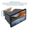 12in Mobiltelefon Display Enlarger 3D HD Phone Screen Förstoringsglas Smartphone Desktop Bracket Retractable Videos Filmer Förstärkare Anti-Blue Ray