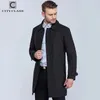 City Class Autumn Classic Men Trench Fashion Coats Casual Fit Turn-Down Collar Jackets Coats Cool för Male 1061-1 201127