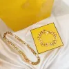 Fashion Designer Bracelet Necklace For Mens Women Gold Jewelry Letters F Bracelets Necklaces Chain Womens Luxury Bracelets Jewelry 2203114D
