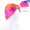 Elastic Hair Care Cap Satin Turban Hat Stretch Simulation Silk Night Women Accessories Chur22