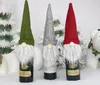 Новый Рождественский подарок Сумка Украшения Санта-Клауса Вина Стеклянная бутылка для шампанского украшения вина