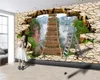 Custom 3D Landscape Tapete 3D Foto Wallpaper Wandbild Schöne Landschaftslandschaft Leiter Wohnzimmer Schlafzimmer TV Hintergrund Wand Wallpaper