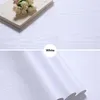 DIY Film dekoracyjny siebie samoprzylepna tapeta drewniana czarna PVC winylowy papier kontaktowy do szafek kuchennych