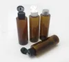 30 x 150ml Amber Pet Shampoo Cream Bottle 150cc Plastkosmetisk behållare 5oz Make up Container Packaging