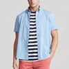 Chemises habillées pour hommes Chemises décontractées pour hommes couleur unie petit cheval à manches courtes broderie cheval coloré grande taille hommes classique affaires T-shirt bouton revers coupe ajustée