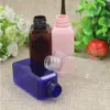 100 Uds 50ml botellas cosméticas cuadradas transparentes vacías con tapón de rosca, tapón de plástico para loción de 50cc botella transparente DIY