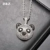 gold panda necklace