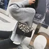 Mode Leopard Chain Crossbody Väskor för kvinnor 2020 Designer Tassel Messenger Shoulder Bag Lady Pures och Handväskor Sac A Main